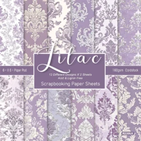 Sumflying Lilac 24PCS Scrapbook Paper & Cardstock