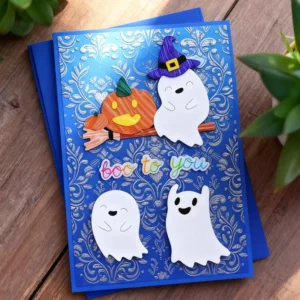 Sumflying Lovely Ghost Broom Cutting Dies Main View - SUM2509-DM06274