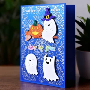 Sumflying Lovely Ghost Broom Cutting Dies Package View - SUM2509-DM06274