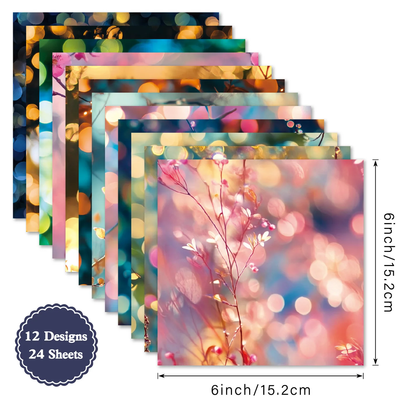 Sumflying Lumina 24PCS Scrapbook Paper & Cardstock Sumflying Lumina 24PCS Scrapbook Paper & Cardstock