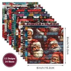 Sumflying Meraki 24PCS Scrapbook Paper & Cardstock