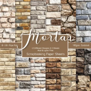 Sumflying Mortar 24PCS Scrapbook Paper & Cardstock