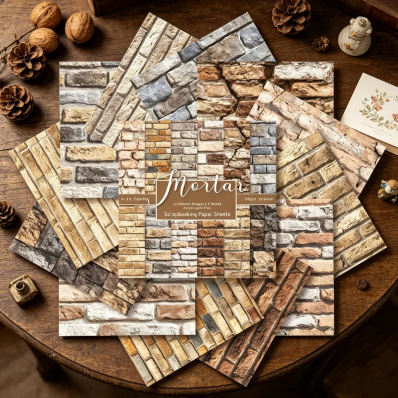 Sumflying Mortar 24PCS Scrapbook Paper & Cardstock Sumflying Mortar 24PCS Scrapbook Paper & Cardstock