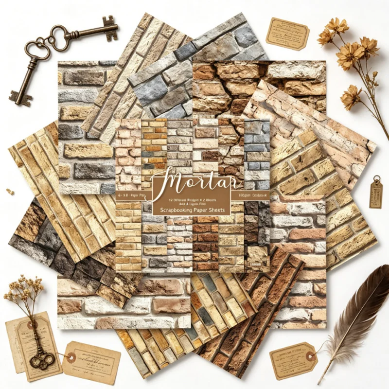 Sumflying Mortar 24PCS Scrapbook Paper & Cardstock Sumflying Mortar 24PCS Scrapbook Paper & Cardstock