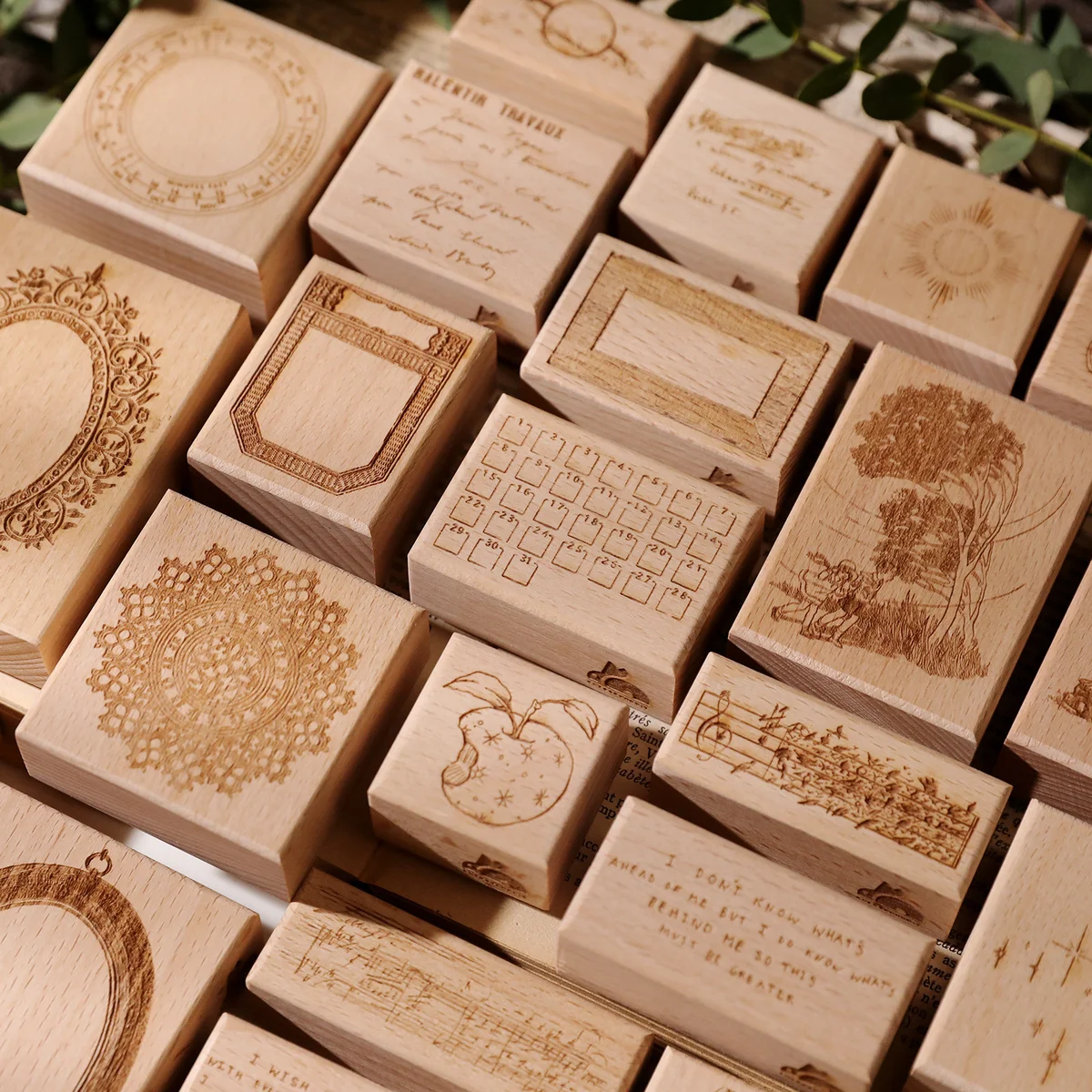 Sumflying Mozart Manuscript Beech Wood Rubber Stamp Sumflying Mozart Manuscript Beech Wood Rubber Stamp