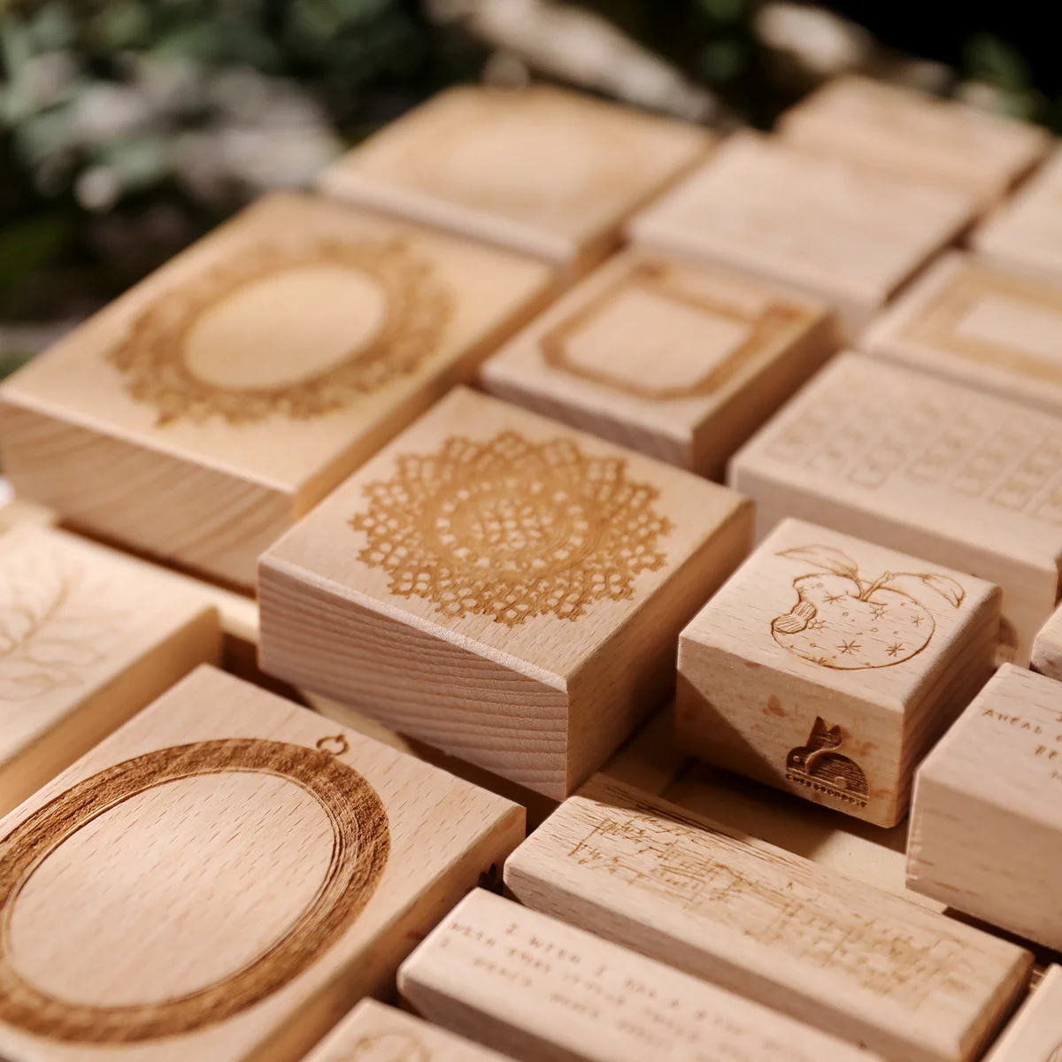 Sumflying Mozart Manuscript Beech Wood Rubber Stamp Sumflying Mozart Manuscript Beech Wood Rubber Stamp