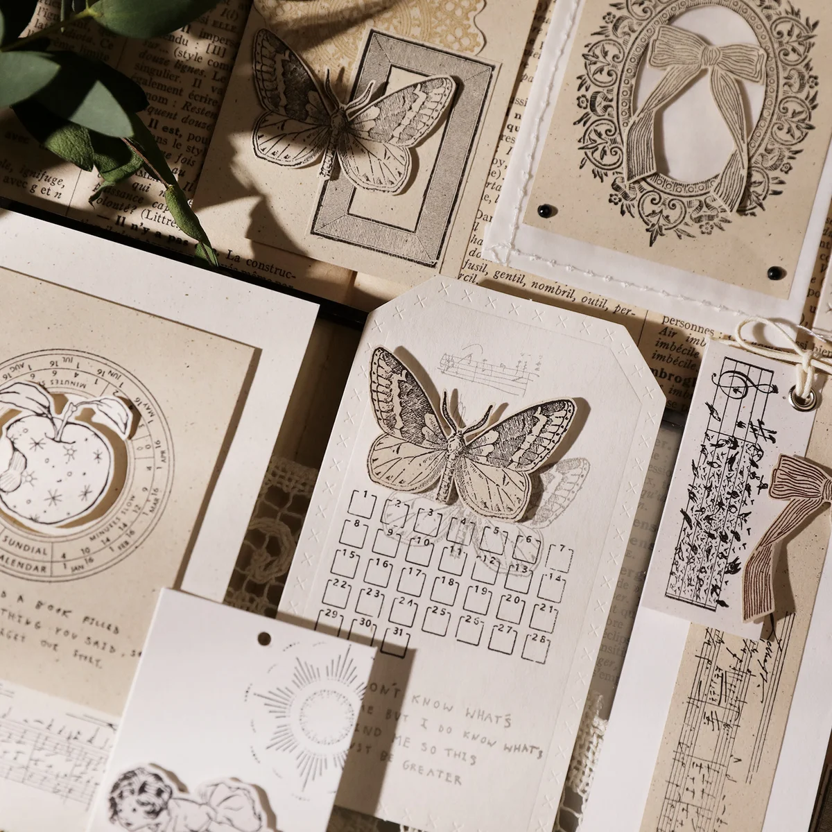 Sumflying Mozart Manuscript Wood Rubber Stamp Sumflying Mozart Manuscript Beech Wood Rubber Stamp - detail image 16