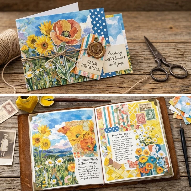 Sumflying Prairie 24PCS Scrapbook Paper & Cardstock Sumflying Prairie 24PCS Scrapbook Paper & Cardstock