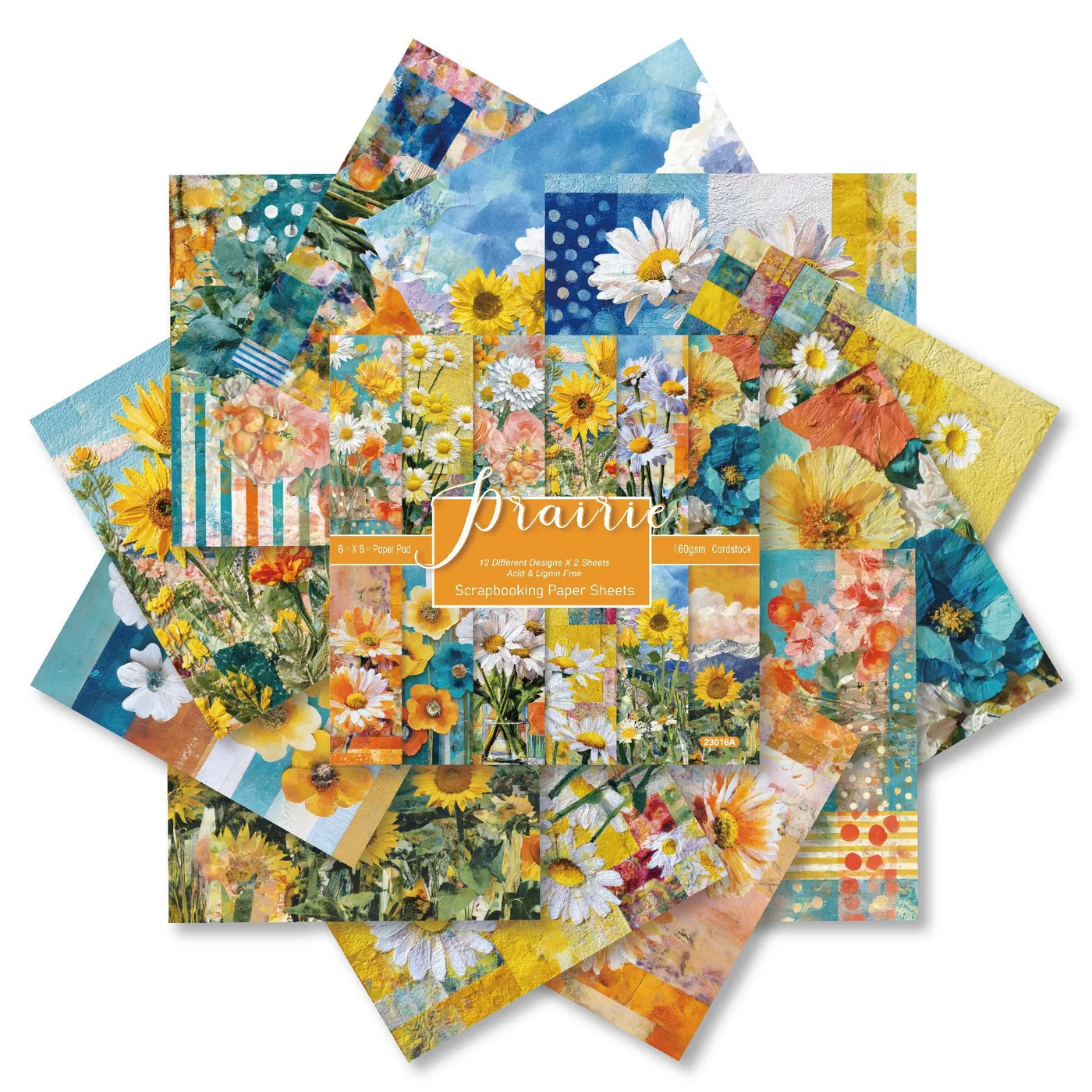 Sumflying Prairie 24PCS Scrapbook Paper & Cardstock Sumflying Prairie 24PCS Scrapbook Paper & Cardstock