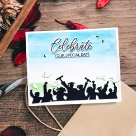 Sumflying Row Of Graduates Cutting Dies Scrapbooking Die-Cuts
