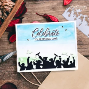 Sumflying Row Of Graduates Cutting Dies Scrapbooking Die-Cuts Usage View - SUM-DM06259