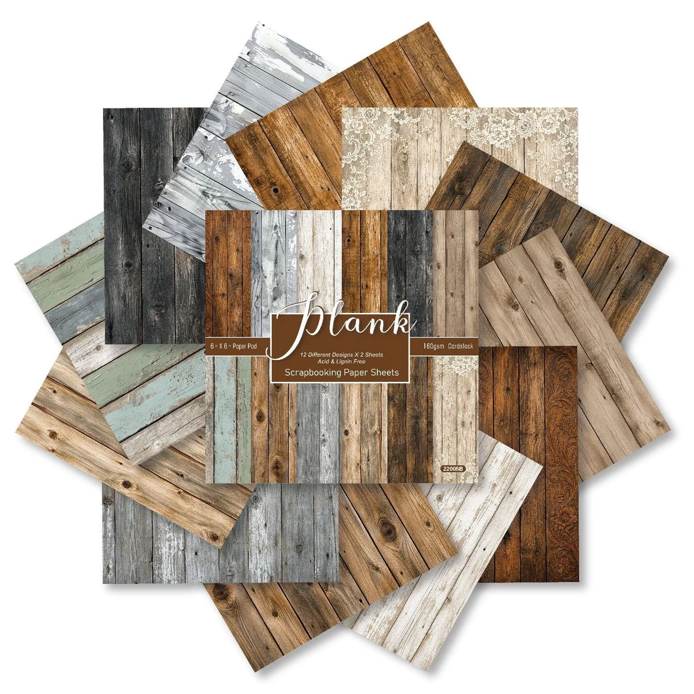 Sumflying Rustic Wood Plank 24PCS Scrapbook Paper & Cardstock Sumflying Rustic Wood Plank 24PCS Scrapbook Paper & Cardstock