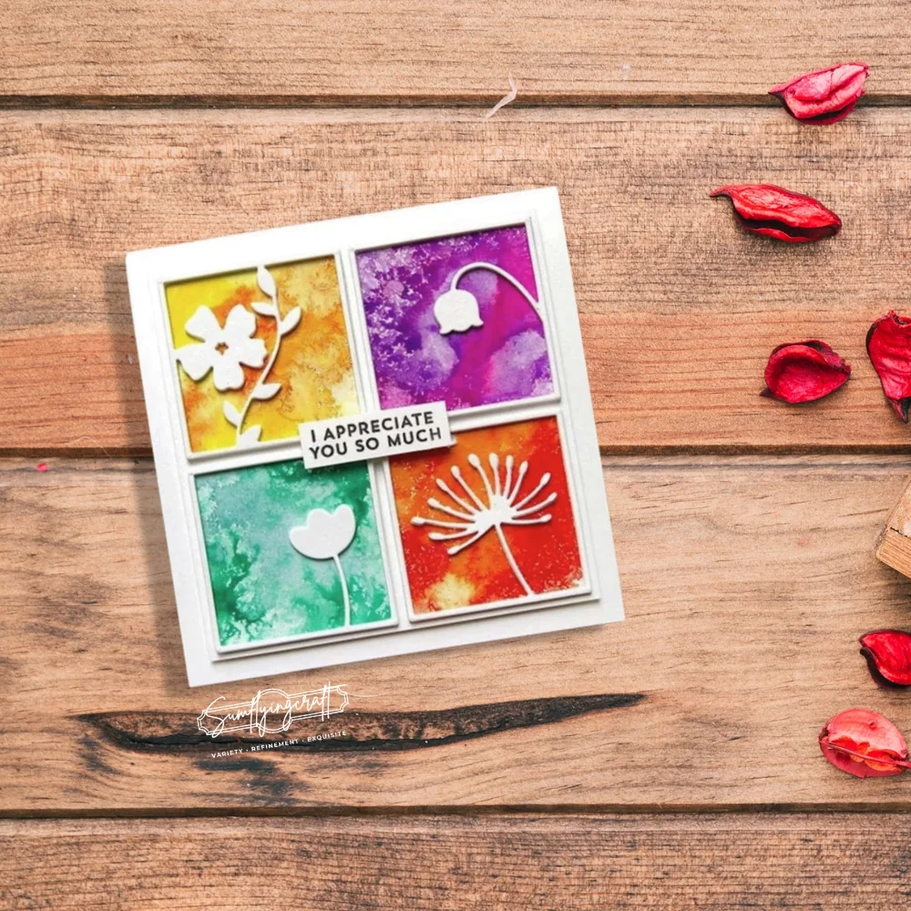 Sumflying Six Flower Frames Metal Die Cuts 2 Sumflying Sumflying Six Flower Frames Metal Die Cuts - product photo 2 of 3