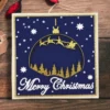 Sumflying Sleigh Stars Forest Silhouette Cutting Dies Main View - SUM2509-DM06275