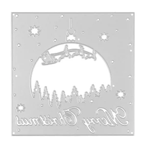 Sumflying Sleigh Stars Forest Silhouette Cutting Dies Sumflying Sleigh Stars Forest Silhouette Cutting Dies Detail View - SUM2509-DM06275