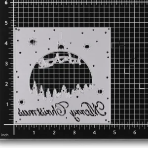 Sumflying Sleigh Stars Forest Silhouette Cutting Dies Sumflying Sleigh Stars Forest Silhouette Cutting Dies Side View - SUM2509-DM06275