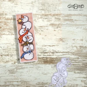 Sumflying Snowman Celebrate Winter Cutting Dies Side View - SUM2508-SNOWMEN