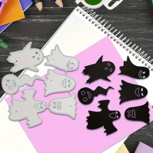 Sumflying Spooky Ghost Cutting Die Cuts Side View - SUM2508-LG24-6956
