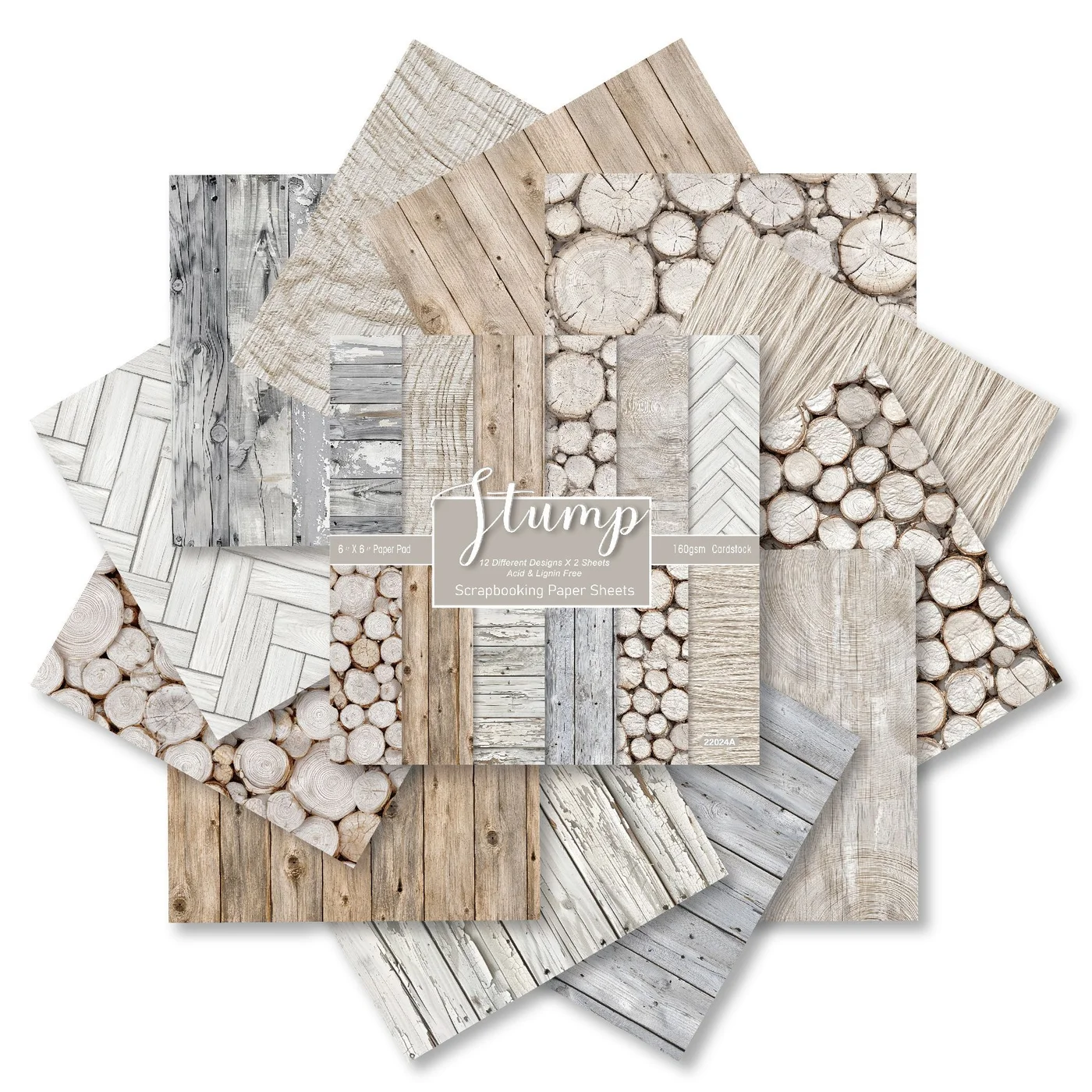 Sumflying Stump 24PCS Scrapbook Paper & Cardstock Sumflying Stump 24PCS Scrapbook Paper & Cardstock