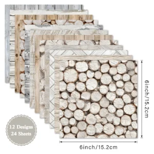 Sumflying Stump 24PCS Scrapbook Paper & Cardstock Sumflying Stump 24PCS Scrapbook Paper & Cardstock