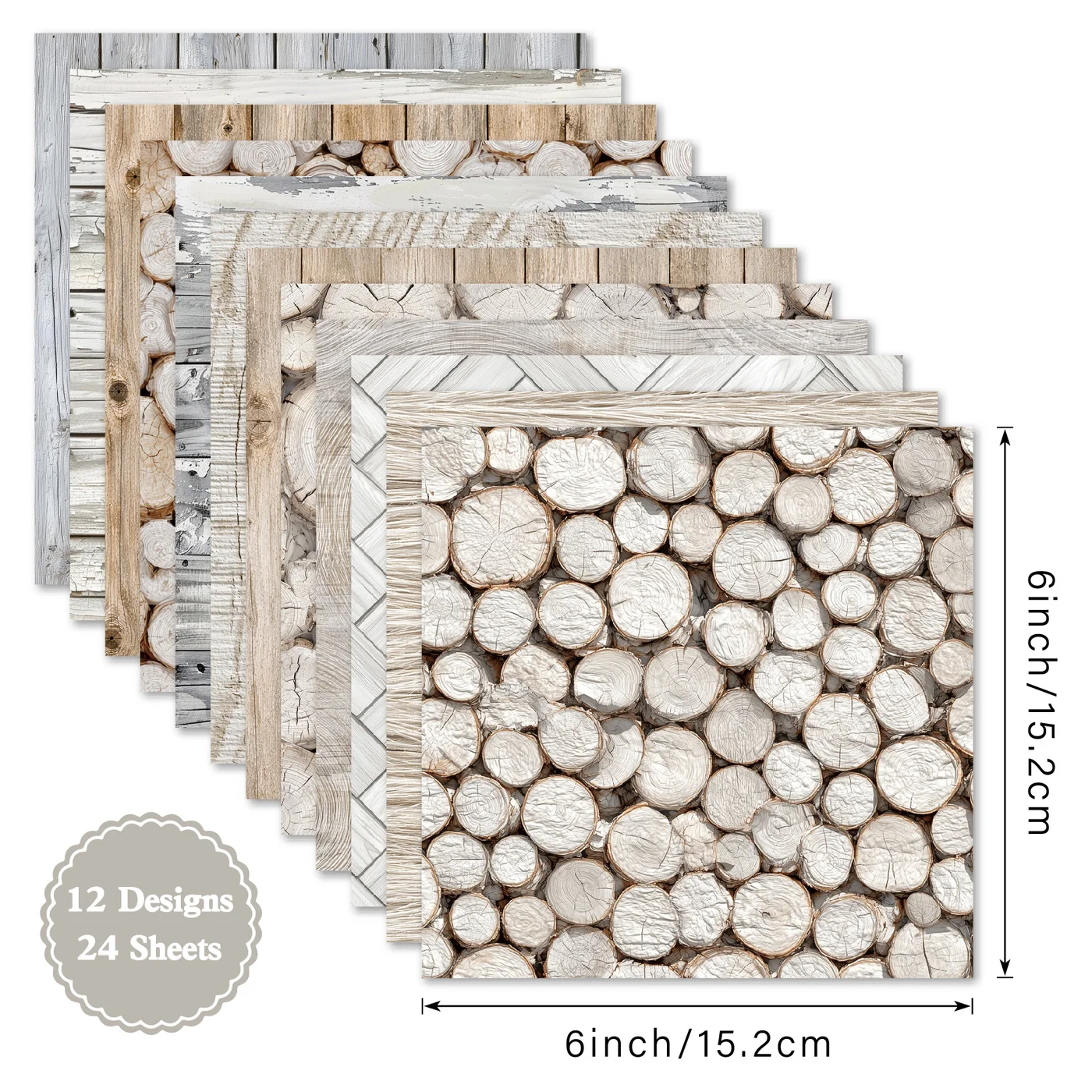 Sumflying Stump 24PCS Scrapbook Paper & Cardstock Sumflying Stump 24PCS Scrapbook Paper & Cardstock