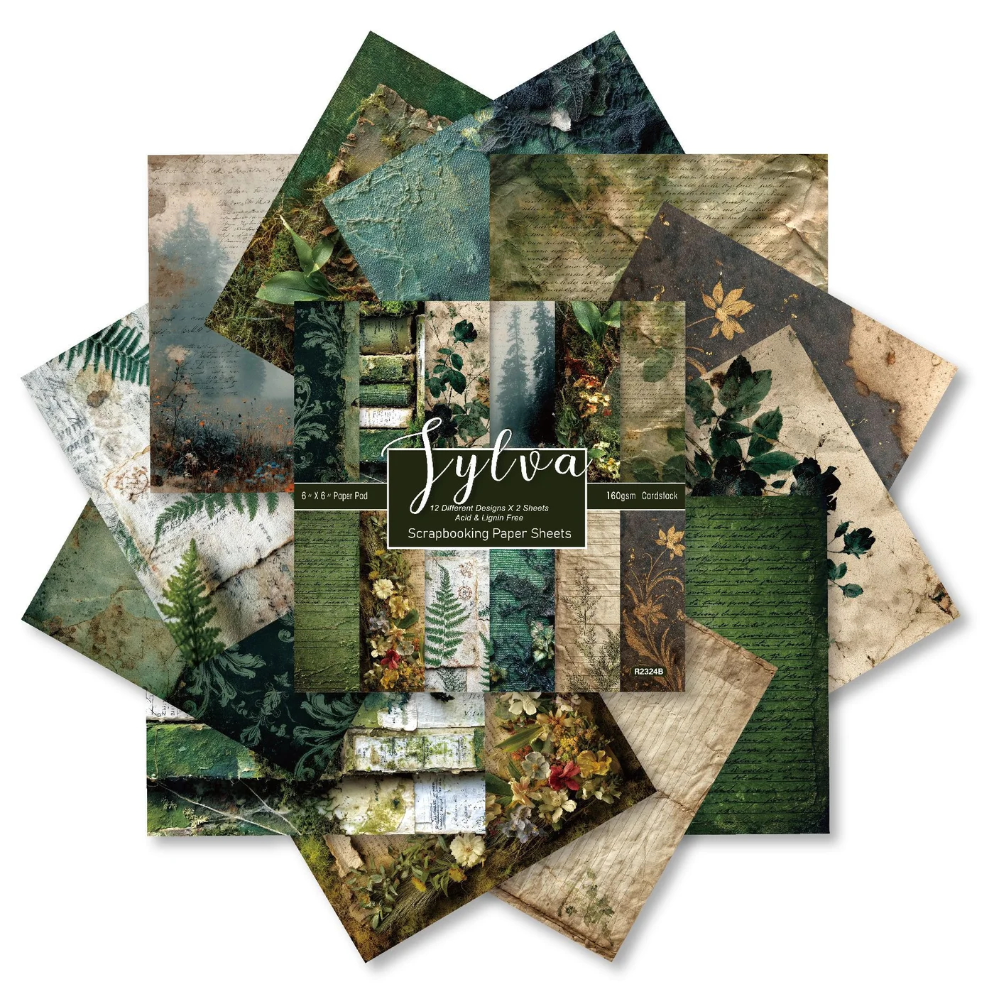 Sumflying Sylva 24PCS Scrapbook Paper & Cardstock Sumflying Sylva 24PCS Scrapbook Paper & Cardstock