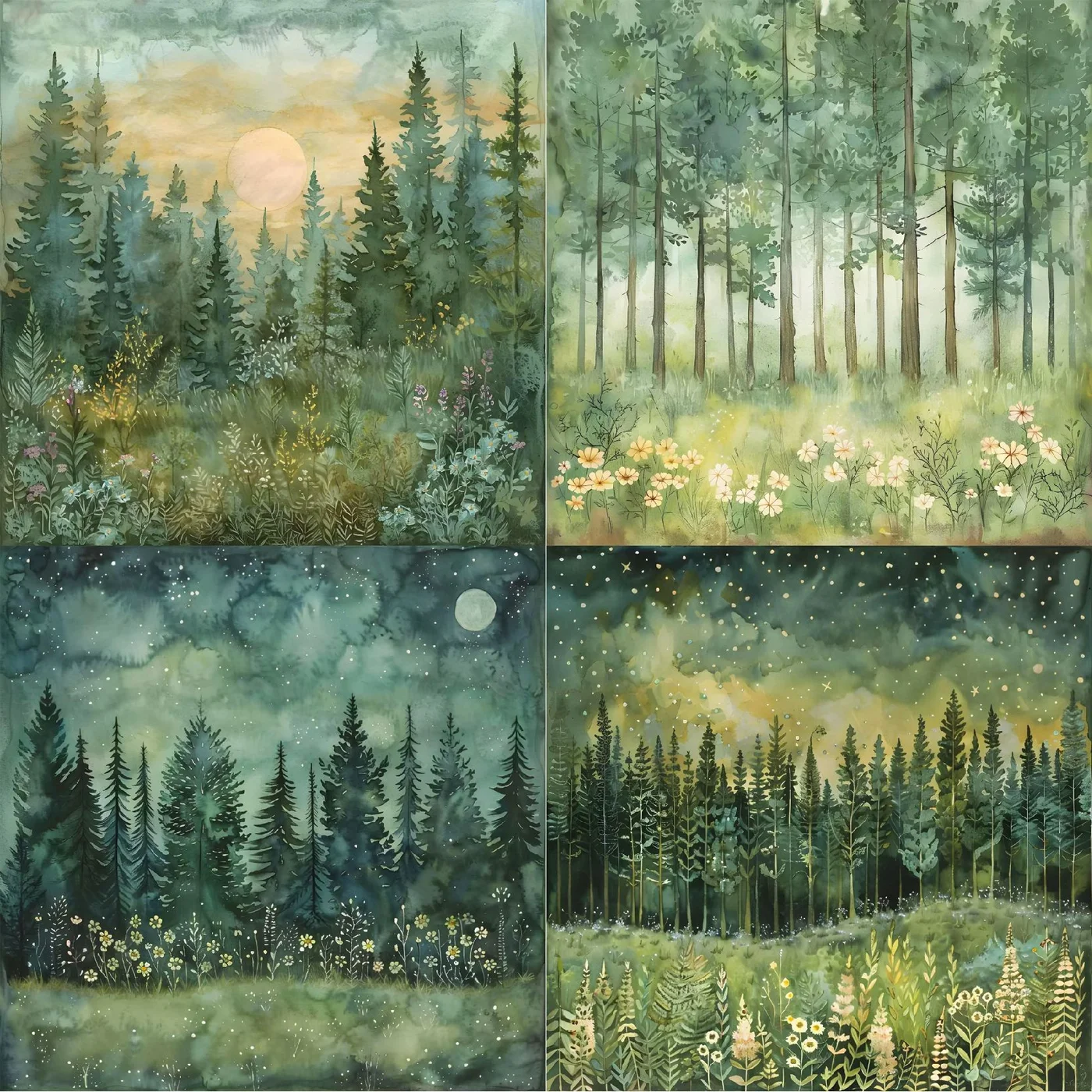 Sumflying Sylvan Forest 24PCS Scrapbook Paper & Cardstock Sumflying Sylvan Forest 24PCS Scrapbook Paper & Cardstock
