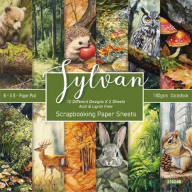 Sumflying Sylvan Woodland 24PCS Scrapbook Paper & Cardstock