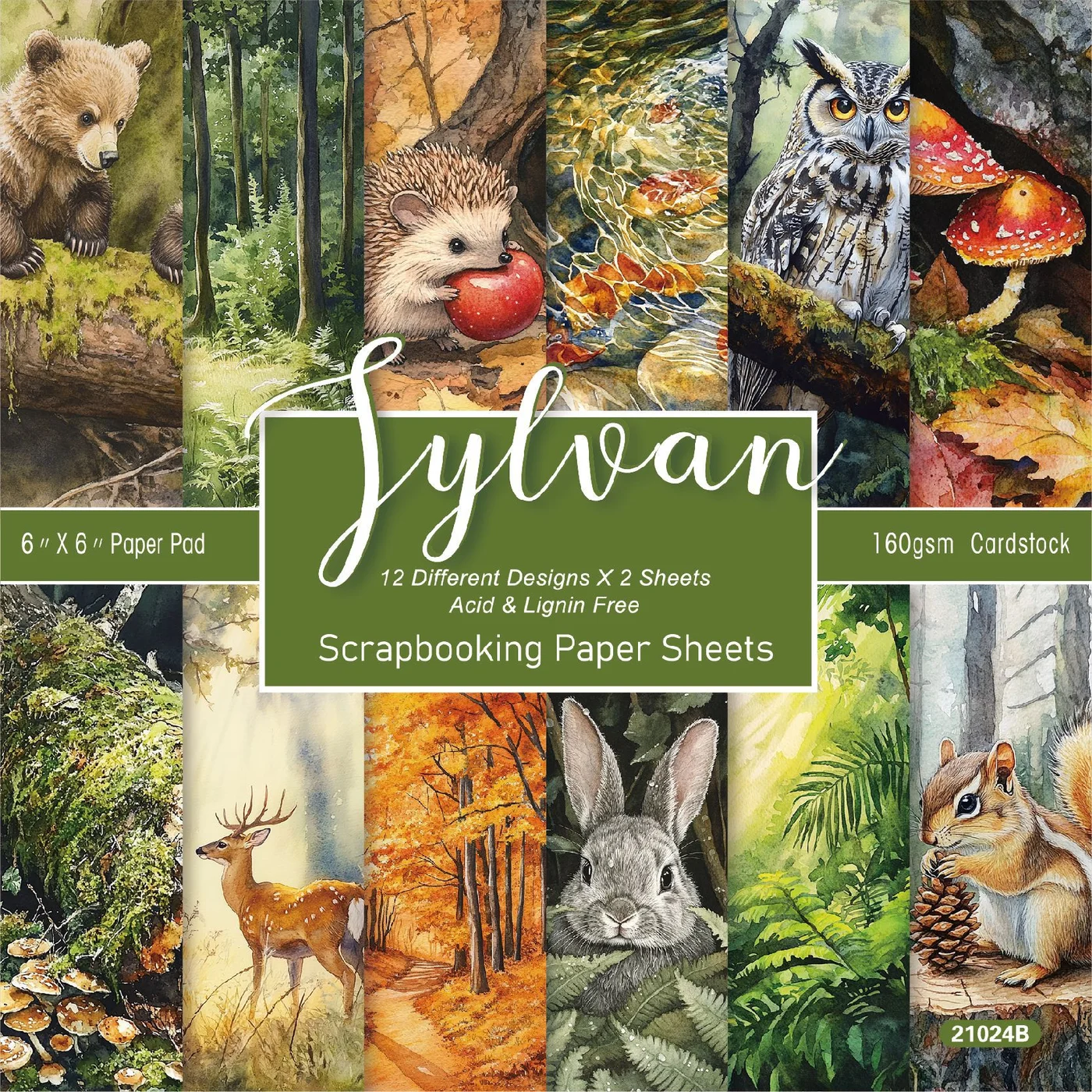 Sumflying Sylvan Woodland 24PCS Scrapbook Paper & Cardstock Sumflying Sylvan Woodland 24PCS Scrapbook Paper & Cardstock
