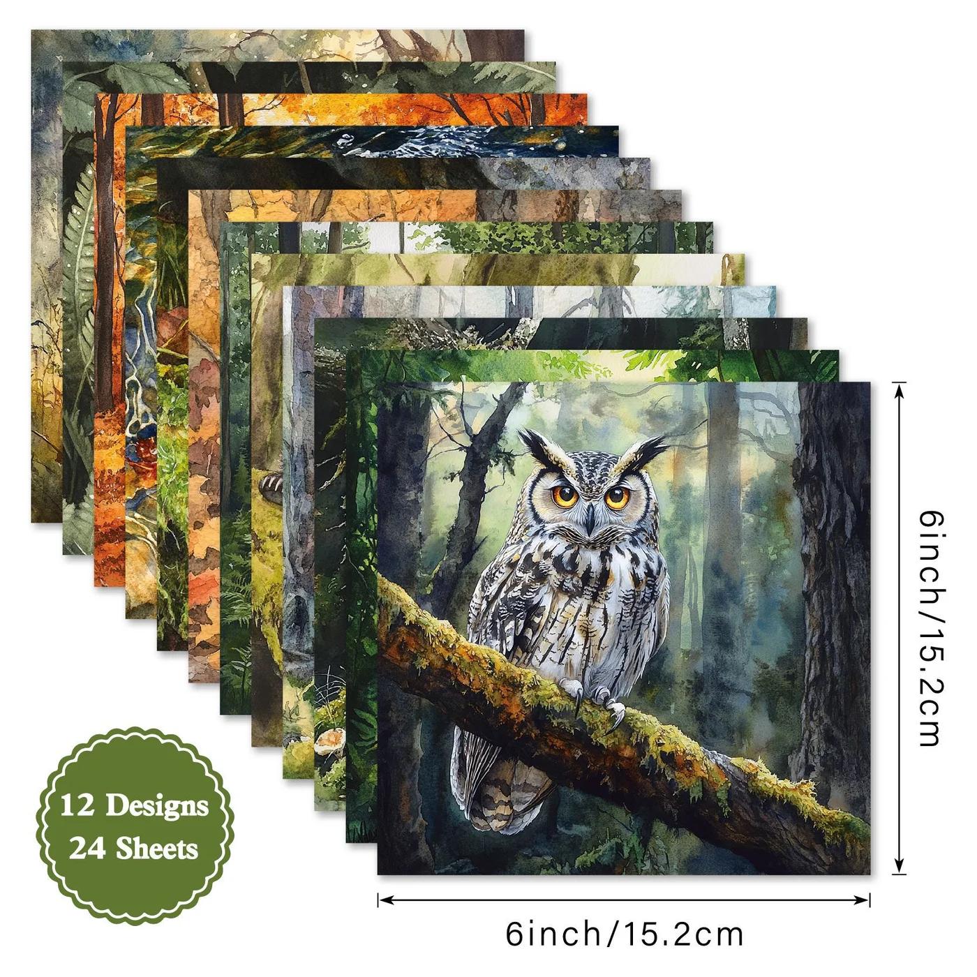 Sumflying Sylvan Woodland 24PCS Scrapbook Paper & Cardstock Sumflying Sylvan Woodland 24PCS Scrapbook Paper & Cardstock