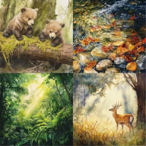 Sumflying Sylvan Woodland 24PCS Scrapbook Paper & Cardstock Sumflying Sylvan Woodland 24PCS Scrapbook Paper & Cardstock