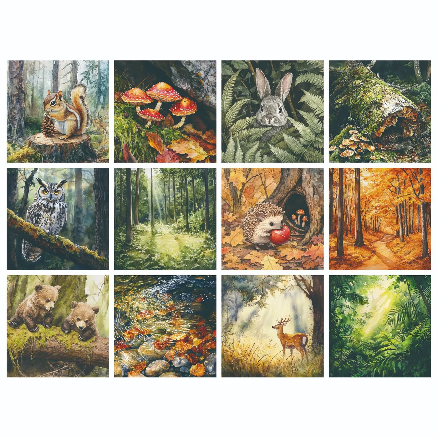 Sumflying Sylvan Woodland 24PCS Scrapbook Paper & Cardstock Sumflying Sylvan Woodland 24PCS Scrapbook Paper & Cardstock