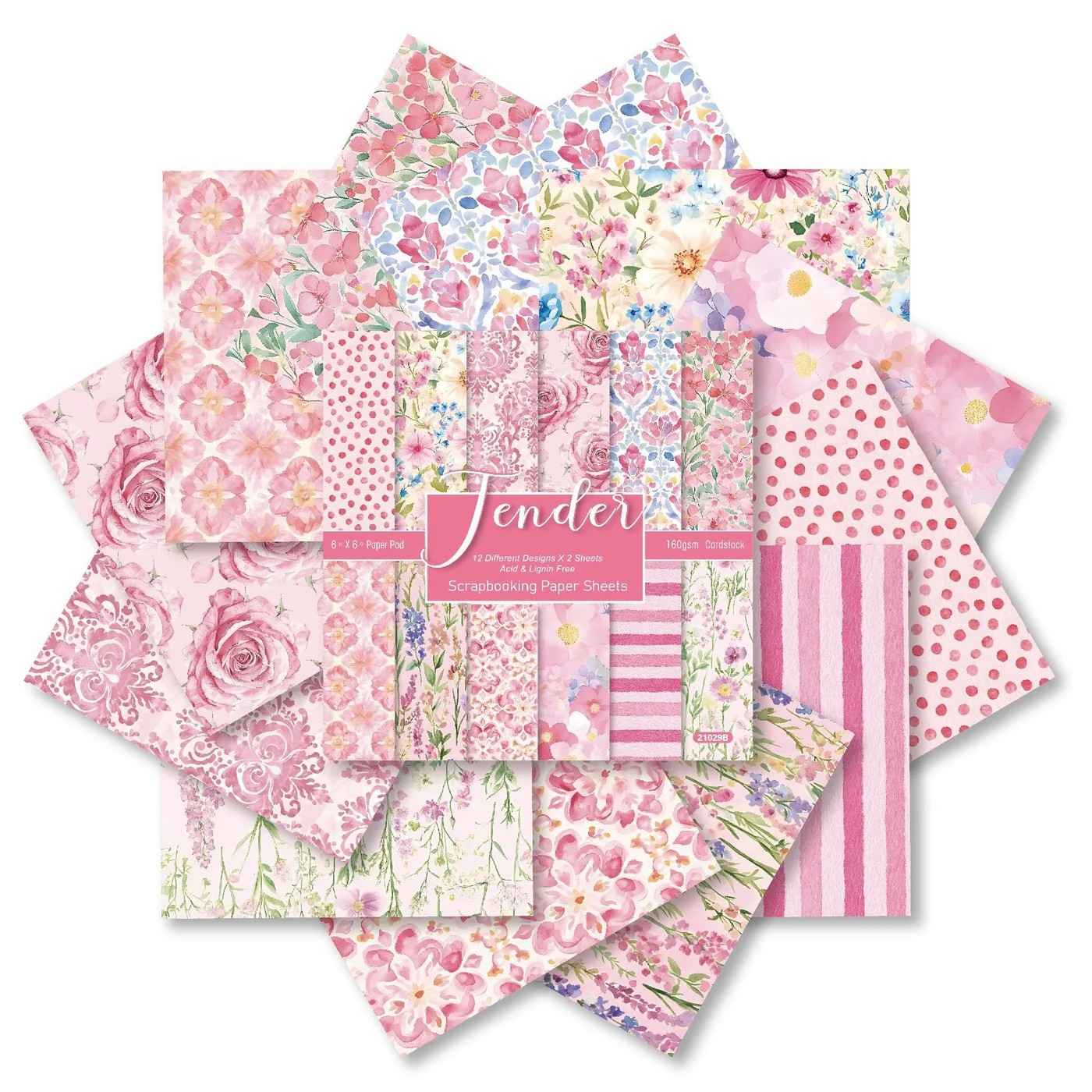 Sumflying Tender 24PCS Scrapbook Paper & Cardstock Sumflying Tender 24PCS Scrapbook Paper & Cardstock