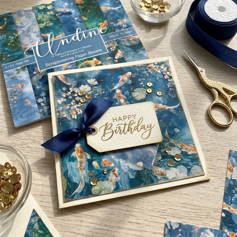 Sumflying Undine 24PCS Scrapbook Paper & Cardstock Sumflying Undine 24PCS Scrapbook Paper & Cardstock