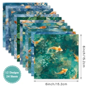 Sumflying Undine 24PCS Scrapbook Paper & Cardstock Sumflying Undine 24PCS Scrapbook Paper & Cardstock