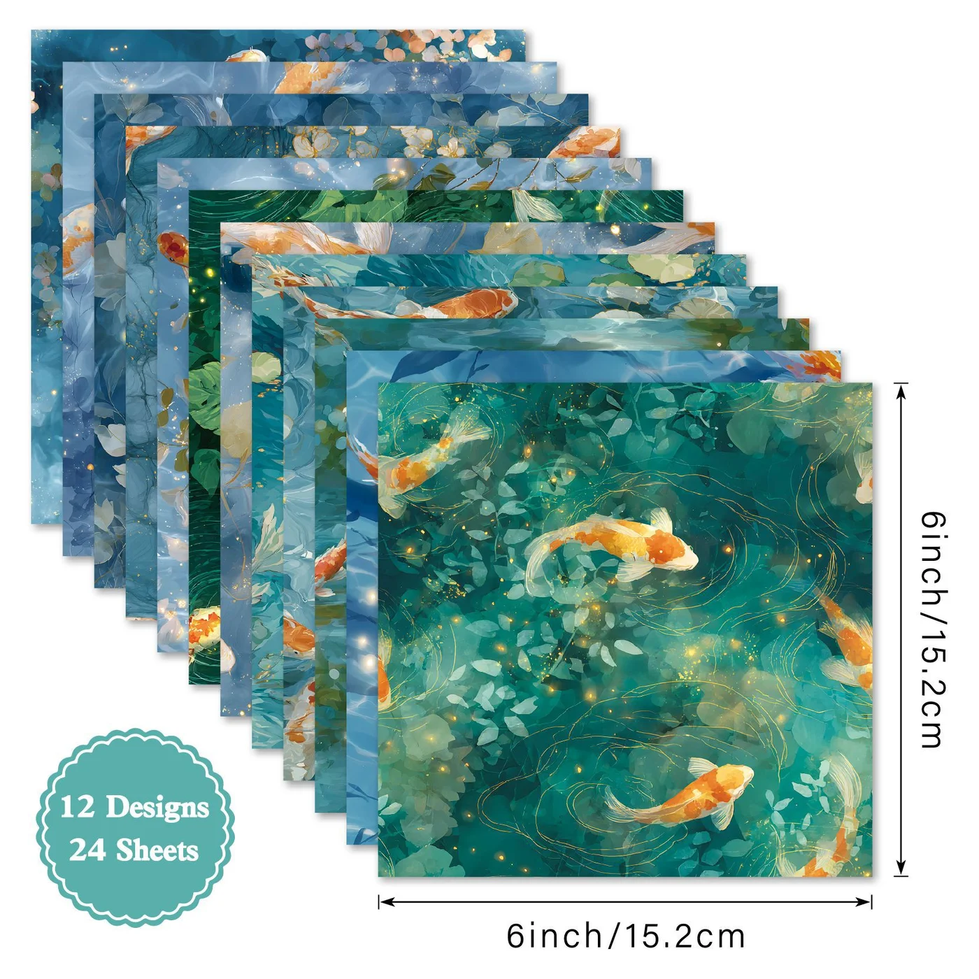 Sumflying Undine 24PCS Scrapbook Paper & Cardstock Sumflying Undine 24PCS Scrapbook Paper & Cardstock