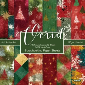 Sumflying Verdi 24PCS Scrapbook Paper & Cardstock