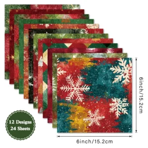 Sumflying Verdi 24PCS Scrapbook Paper & Cardstock