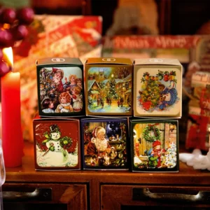 Sumflying Vintage Christmas Washi Stickers - Figures, Architecture