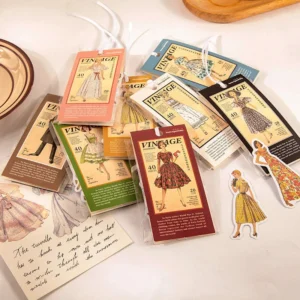 Sumflying Vintage People Fashion Model Clothes Sticker - Girl, Lady, Man