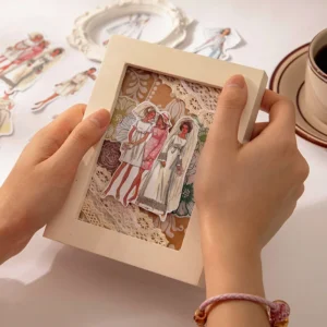 Vintage People Fashion Model Clothes Sticker - Girl, Lady, Man Sumflying Vintage People Fashion Model Clothes Sticker - Girl, Lady, Man