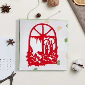 Sumflying Windowsill Candles Cutting Dies Scrapbooking Die-Cuts Side View - SUM-D103771-7