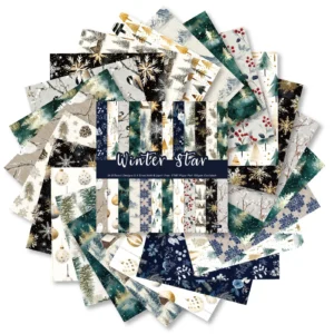 Sumflying Winter Star 24PCS Scrapbook Paper & Cardstock