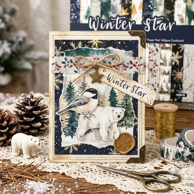 Sumflying Winter Star 24PCS Scrapbook Paper & Cardstock Sumflying Winter Star 24PCS Scrapbook Paper & Cardstock