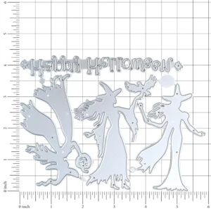 Sumflying Witchy Halloween Cutting Die Cuts Detail View - SUM2508-LG24-6952