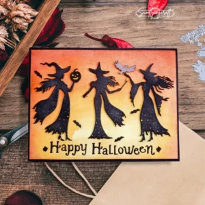 Sumflying Witchy Halloween Cutting Die Cuts Usage View - SUM2508-LG24-6952