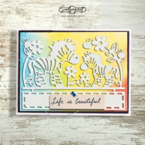 Sumflying Sumflying Zebra in Flowers Cutting Dies Scrapbooking Die-Cuts - product photo 3 of 5