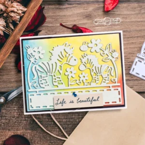 Sumflying Sumflying Zebra in Flowers Cutting Dies Scrapbooking Die-Cuts - product photo 5 of 5
