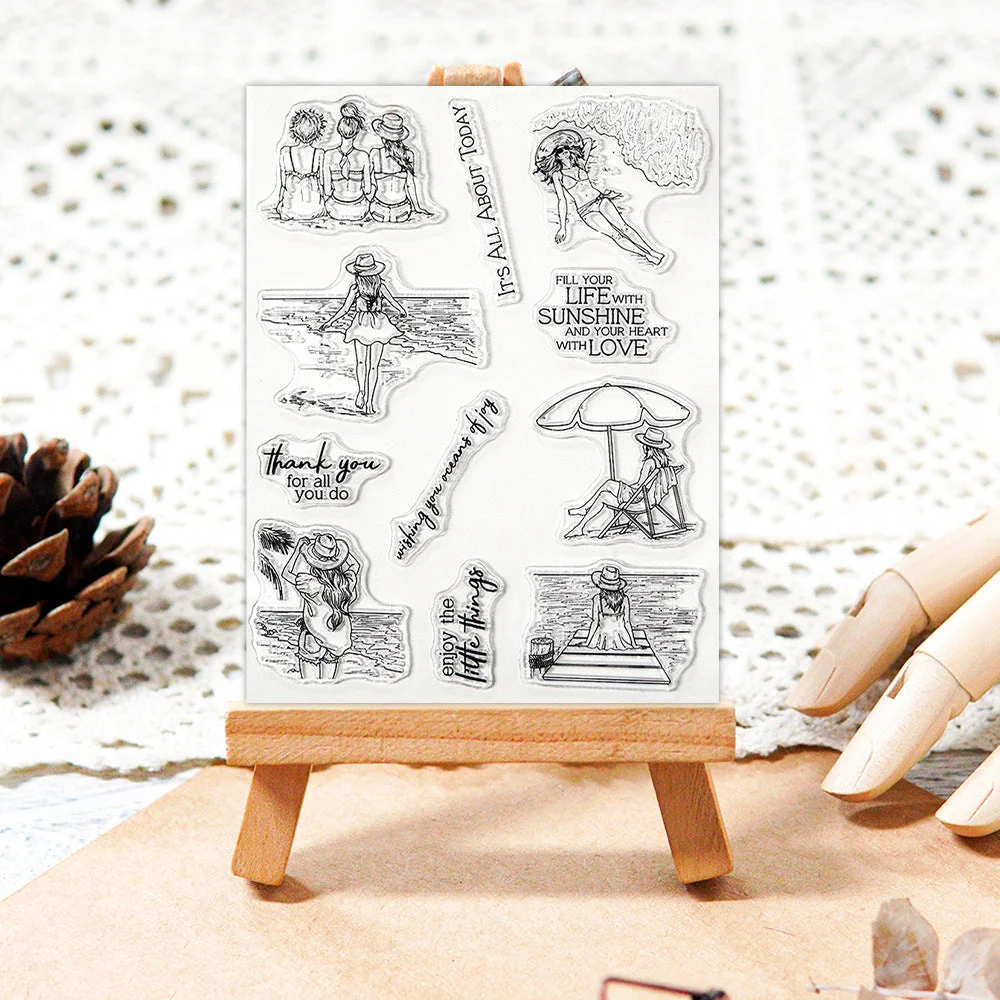 Summer Beach Girl Clear Stamps 05 Summer Beach Girl Clear Stamps 05