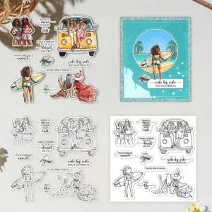 Summer Girl Clear Stamps 01
